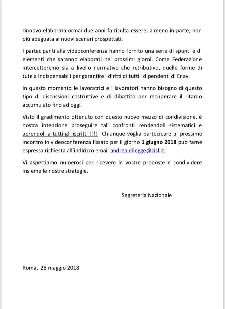 Lavori in corso
