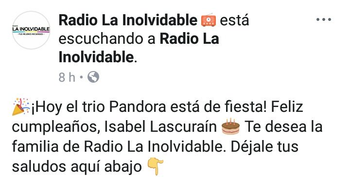 PandoraEnPeru's tweet photo. Radio @lainolvidablepe también se suma a los saludos cumpleañeros para nuestra @Isabellascurain 😍❤👏🎉 ¡Gracias por estar presentes en las fechas importantes para nuestras consentidas! ¡Los queremos! ❤🇵🇪
cc @mikelbanda https://t.co/px6ZINDpM7