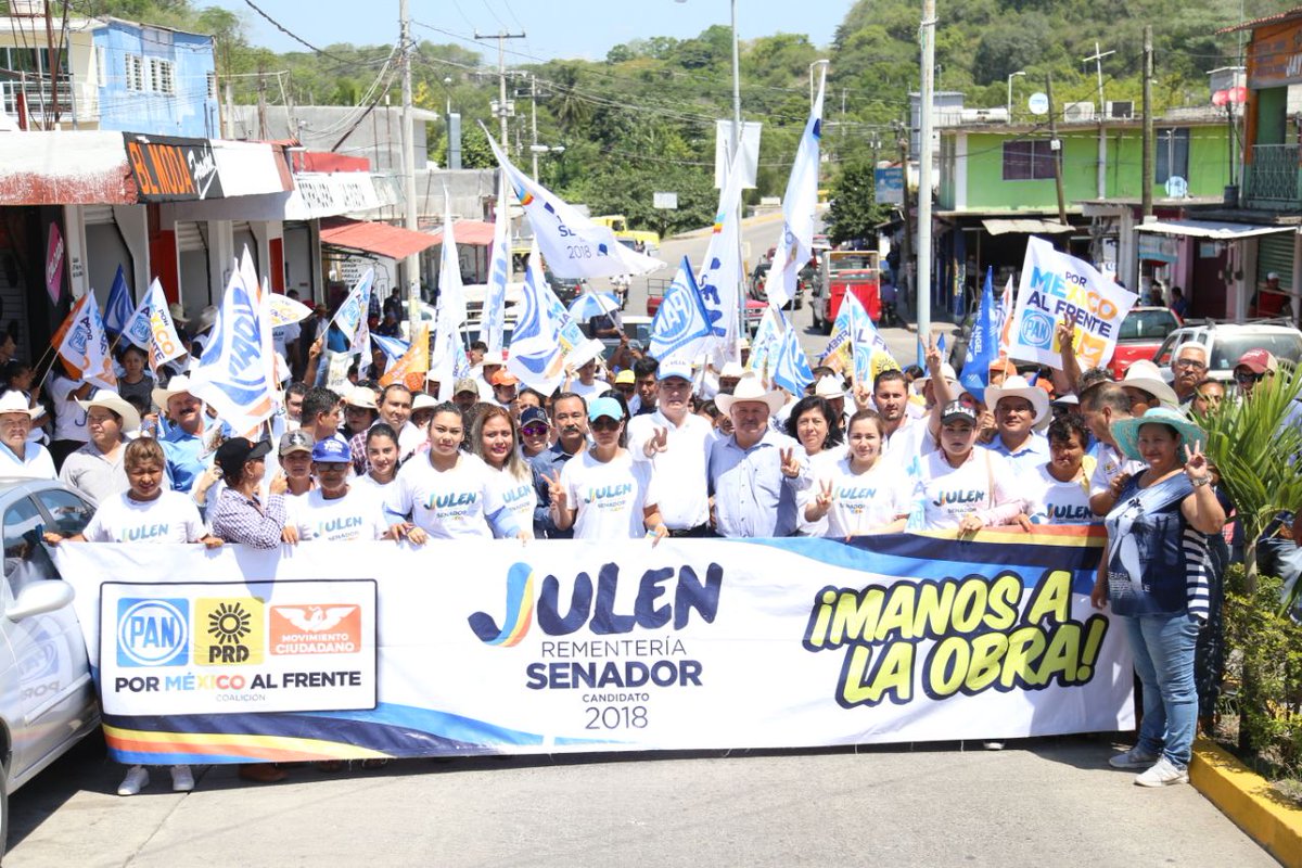 Como Senador, seguiré recorriendo todo Veracruz para dar solución a sus necesidades: <a href="/julenrementeria/">Julen Rementeria</a> <a href="/CDEPANVeracruz/">CDE PAN VERACRUZ</a> <a href="/PRD_Ver/">PRD Veracruz</a> <a href="/MovCiudadanoVer/">Movimiento Ciudadano Veracruz | Movimiento Naranja</a> #PorMéxicoAlFrente #ManosALaObra #Elecciones2018 
goo.gl/WY6Zk7