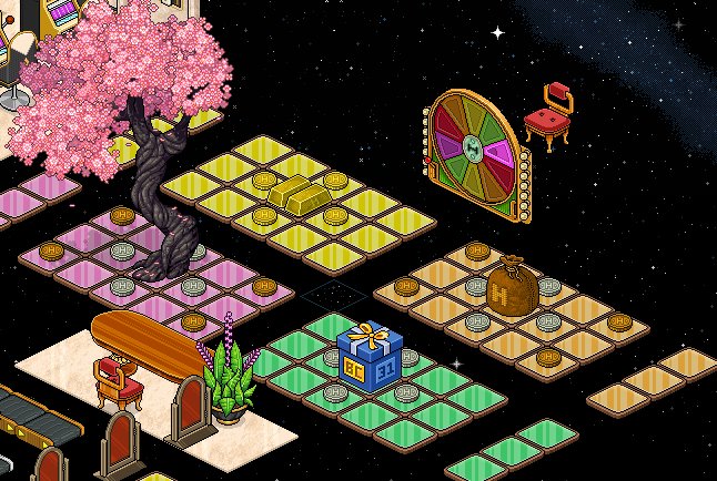 LGHabbo's tweet photo. Since there was a pretty close vote in my poll. I'm adding all of the above!

First picture is what players with silver pass will receive.

Second picture is what players with gold pass will receive. (Red roll = 1/5 chance at hc)

Sakuras, HC/BC Boxes, and a boost in coins! https://t.co/zQD5sblwld