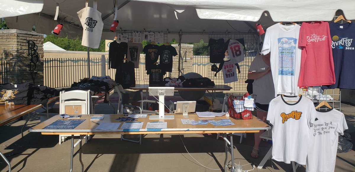 ICYMI: There's a second souvenir stand near Gate 2! Get your #RiverFest2018 swag!