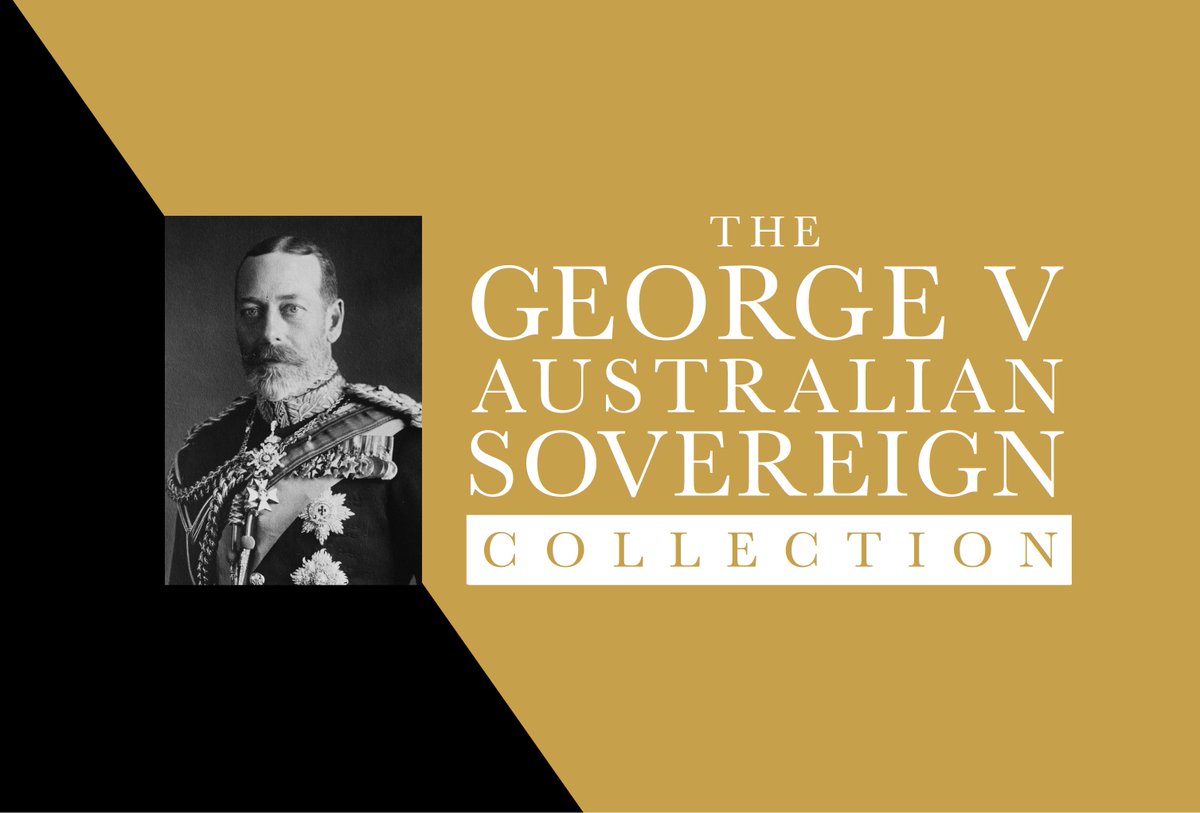 downies's tweet photo. King George V ruled from 1910 to 1936 - one of the most turbulent periods in modern history. 
The gold coins issued during his reign faced everything from frequent circulation to the melting pot.  
They’re hard to find in premium grade - until now! https://t.co/yKscbNxFZJ https://t.co/hNKvdIXkTg