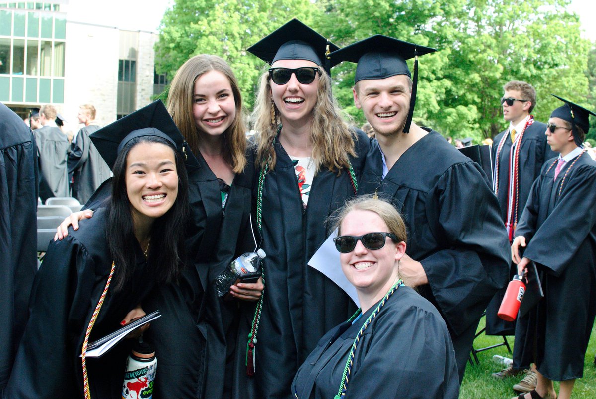 StOlaf's tweet photo. You did it, Class of 2018!! Um! Yah! Yah! #OleGrad18 https://t.co/Z5efQZCh9R