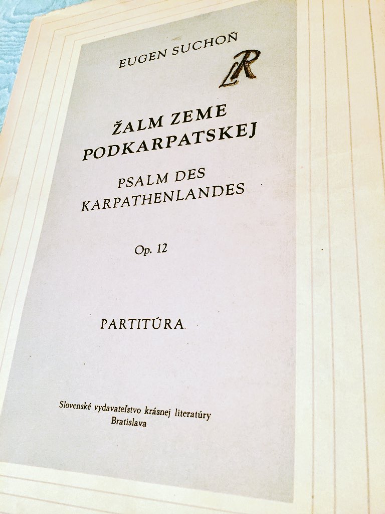 AdrianRajter's tweet photo. #OnThisDay 28May1948 @PrazskeJaro @CzechPhil
Ludovit Rajter cond | Emile Baume piano | Janko Blaho tenor | 
CzechoslovakRadio &amp; Prague Phil Choir | Ladislav Slovák  &amp; Jan Kühn chorus masters |
D.Milhaud 3d PianoConcerto (wrld premiere) | 
E.Suchoň Psalm of the Subcarpathian Land https://t.co/ypBMjKIrjM