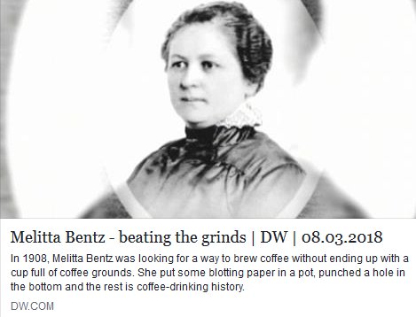 Coffee History: Melitta Bentz, Inventor of the Paper Filter