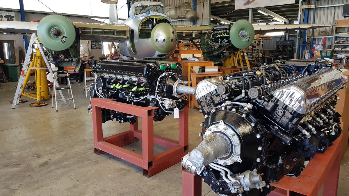 avspecs's tweet photo. Our two currently active restorations, the FBVI Mosquito and MkXVI Spitfire both received a boost today with the arrival of a shipment from our friends at Vintage V12's. #merlinseverywhere #rrmerlin #warbirdrestoration #onlyatardmore https://t.co/3pSVi0figx