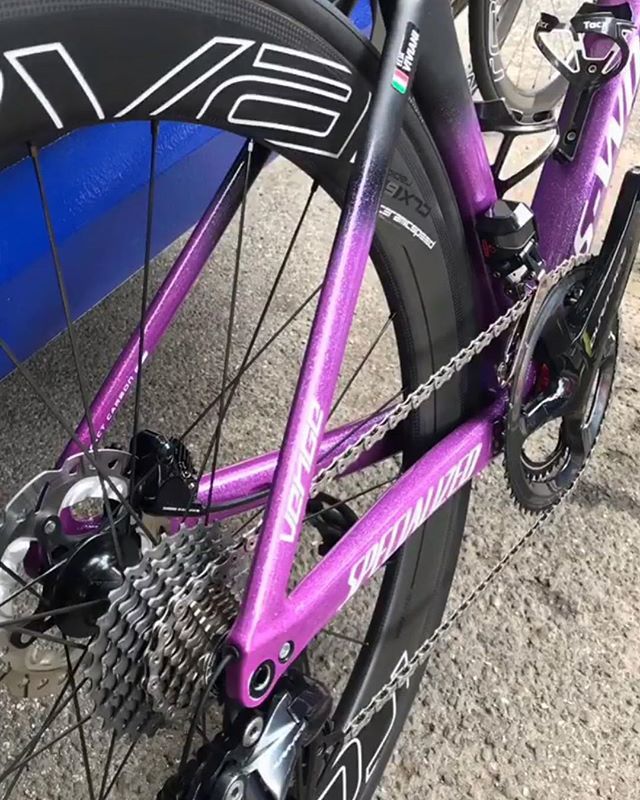 TotalRush's tweet photo. He might not have got that final stage win, but the rad S-Works Venge ViAS is surely a good consolation prize for @eliaviviani 😍
#sworks #aeroiseverything #vengevias https://t.co/X7b1CLvFBO https://t.co/UvE1ZRNsmH