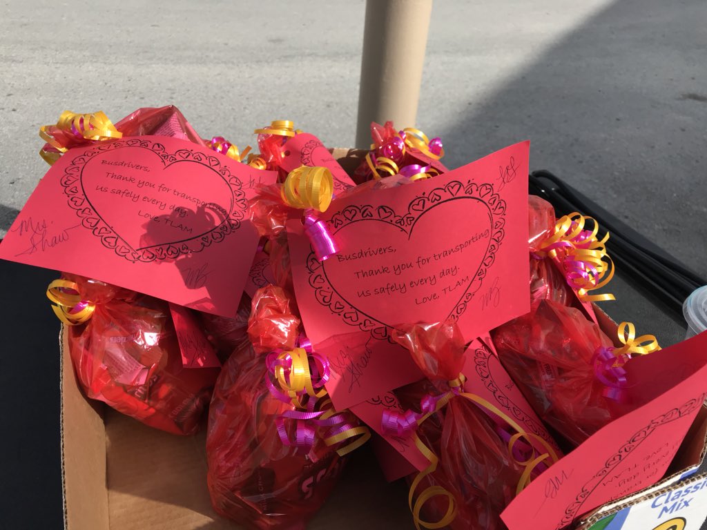 tlamwolves's tweet photo. TLAM appreciating our bus drivers for getting our kids to and from school safely. https://t.co/X3A91dNpdi