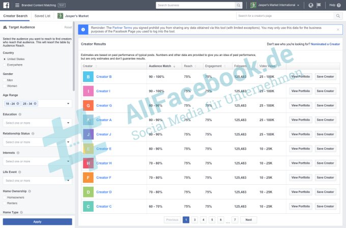 larrykim's tweet photo. #Facebook is testing a search engine for Influencer Marketing! 🧐 (c) AllFacebook https://t.co/9244SApUBf