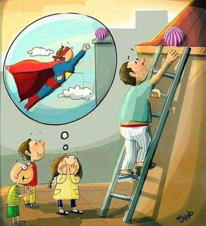engsentences1's tweet photo. That's how kids see their fathers.
"هكذا يرى الأطفال آباءهم". https://t.co/Al8g3EKmzV