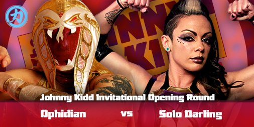CHIKARApro's tweet image. Up first, its a decorated @WrestleFactory_ trainer against one of the most improved wrestlers on our roster! @OphidianCobra will trade holds with @SoloDarling on June 9th!