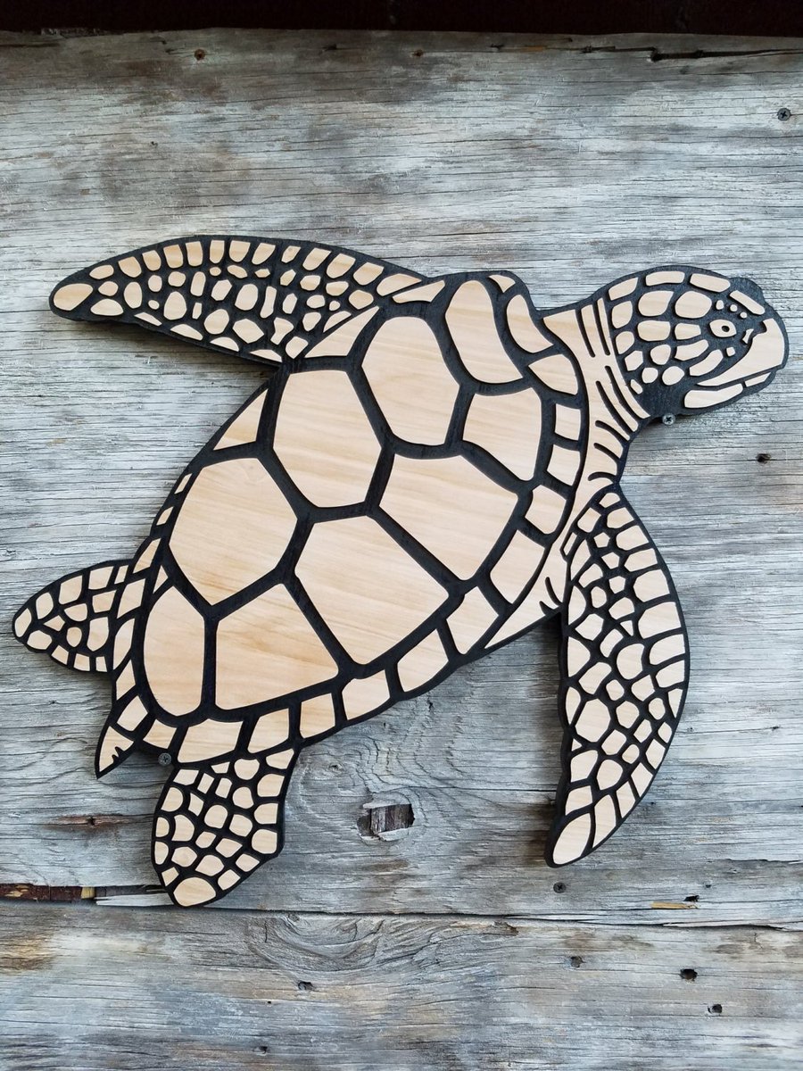 Thanks for the kind words! ★★★★★ 'I love my turtle!!! Amazing work!!!' Asha G. etsy.me/2IOhoqW #etsy #housewares #homedecor #woodensign #turtle #nautical #beachdecor #seaturtle #woodenseaturtle #seasidecottage