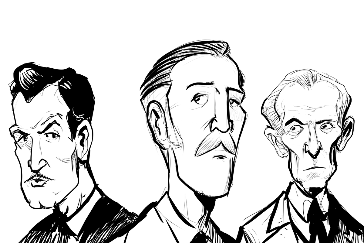 bryankellydraws's tweet photo. Happy birthday to Vincent Price and Christopher lee! Happy belated birthday to Peter Cushing (May 26th)! What a weekend!!! #horrorlegends #chrisopherlee #petercushing #hammerhorror #VincentPrice https://t.co/uB9vbQOj2g