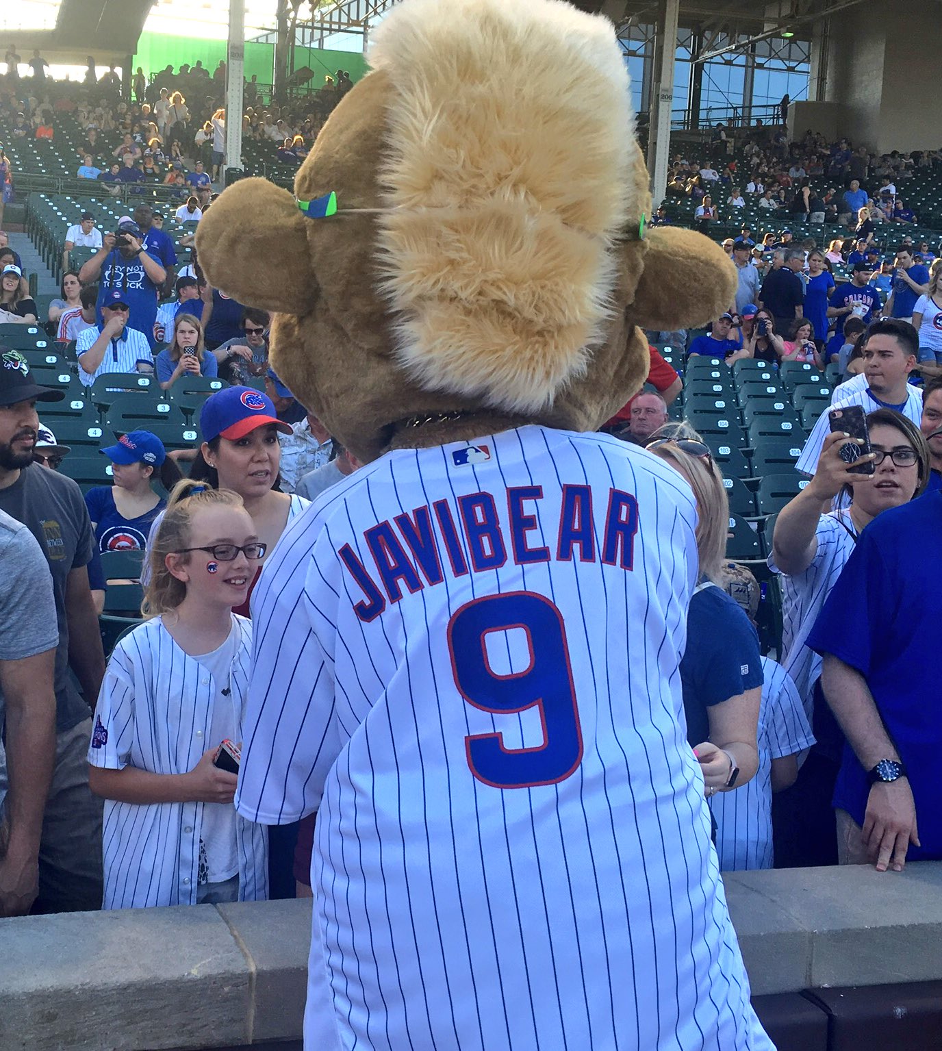 Clark the Cub on X: Batting second for your Chicago Cubs, #JaviBEAR Baez!  🐻9️⃣  / X