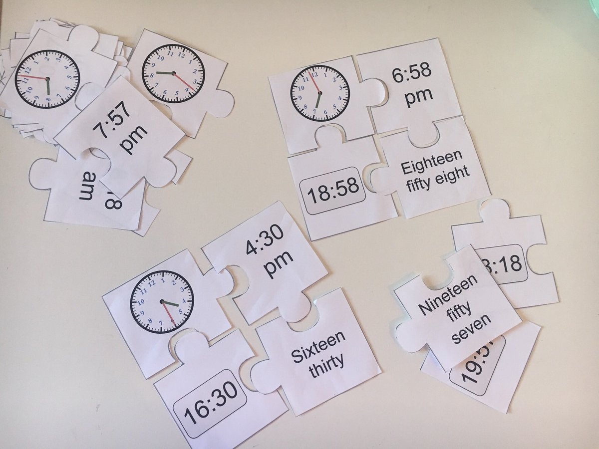 Loved using these in my year 5 classroom! ⏰ A puzzle can be a great challenge for students and can be easily differentiated! #acuedu_p