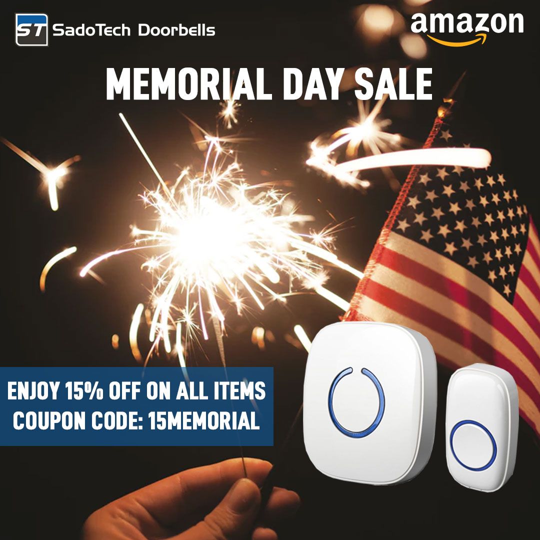 SadoTech's tweet image. Take advantage of the BIGGEST SALE of the month! 15% OFF on all items when you use the promo code.   Don't miss out your chance to get your Sadotech Doorbell at a cheaper price. 

All items are available on Amazon: bit.ly/2IIt668