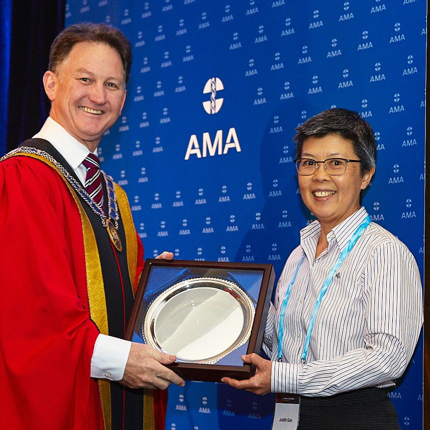 GreenslopesPH's tweet photo. Greenslopes urogynaecologist, Professor Judith Goh AO, has been named the @ama_media Woman in Medicine for 2018! Prof Goh has spent about 3 months every year for 23 years training doctors in third world countries. #womaninmedicine https://t.co/nM8z6rLps0