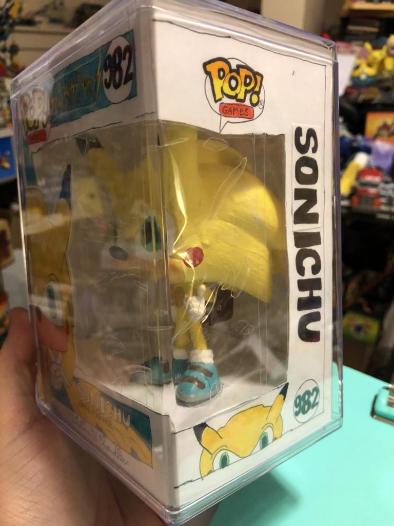 Probable sent me a lovely custom Sonichu POP figure, and I felt it needed a...