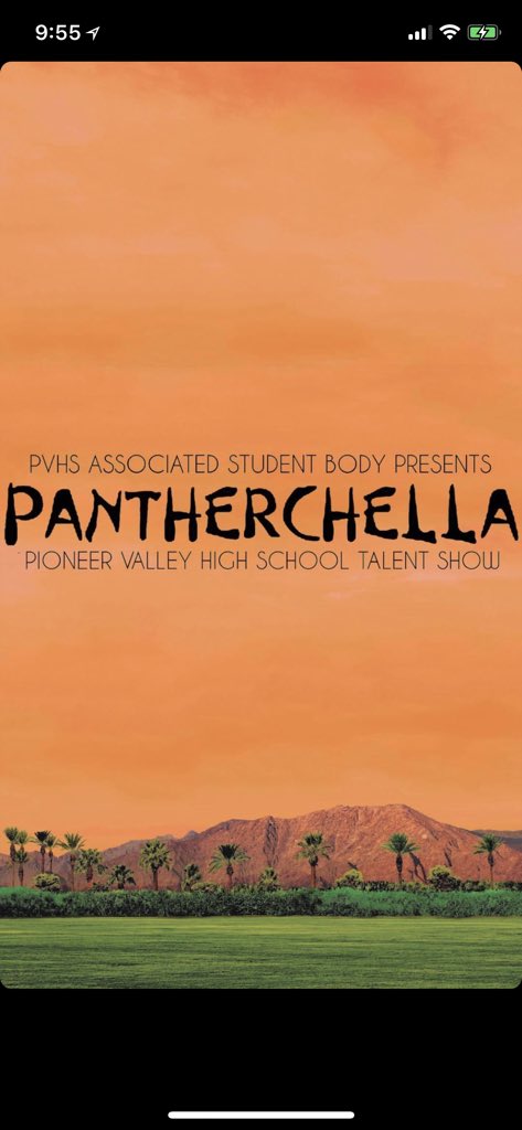 pvhspanthers_'s tweet photo. Hey Panthers! This Tuesday @ 6:00 PM is “PANTHERCHELLA” the 2018 Pioneer Valley Talent Show! Admission is only $2 -or- FREE with a can food donation! Give back and enjoy the night as we headline Panther Talent! 🎶🗣🎸🎤🎹🎭💃🏼 https://t.co/krewcNE8Vt