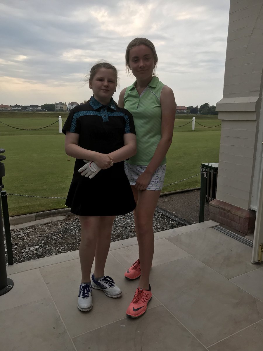 Proud dad’s <a href="/RLGCHoylake/">Royal Liverpool Golf Club</a> today. Connie &amp; Hattie really enjoyed the fun, sun (&amp; a little rain) great game and a great course! <a href="/alanbevo/">Alan Bevan</a> <a href="/chinnydipper/">Chinnydipper</a>