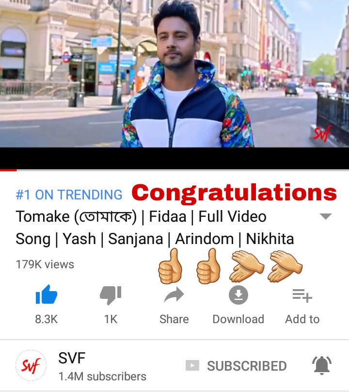 Moumita90583484's tweet photo. My heartiest Congratulations 2U @Yash_Dasgupta 4 having #100KFollowers on Twitter &amp; #1stPosition on Trending of d song #Tomake ❤👍👏👏 U are always winner. Winner of Hearts❤❤ Keep smiling &amp; winning alws. M wid U alws in Ur journey 2give U love&amp; support😘😘 https://t.co/HhEBCNEhig