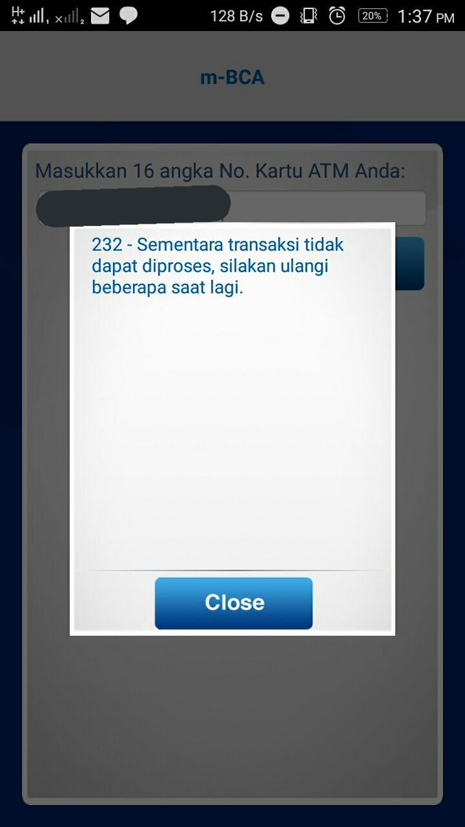 _Mikancchi's tweet photo. @HaloBCA Udah semua. Masih gini https://t.co/lfuYPcuOnG
