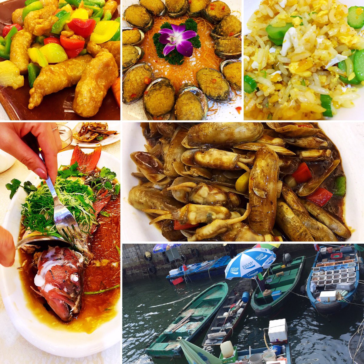 NancyL50964212's tweet photo. #hongkong #saikung live #seafood #foodie #traveler #香港 #西貢 #海鮮 #全記海鮮 #coraltrout #saltandpepper #abalone baby #razorclams #聖子 #七星斑 #咕嚕肉 #sweetandsourpork #uni #seaurchin #friedrice #海膽 #炒飯 #椒絲腐乳通菜 #fromseatotable #nomnomnom #freshness https://t.co/nBnw2O5ufT