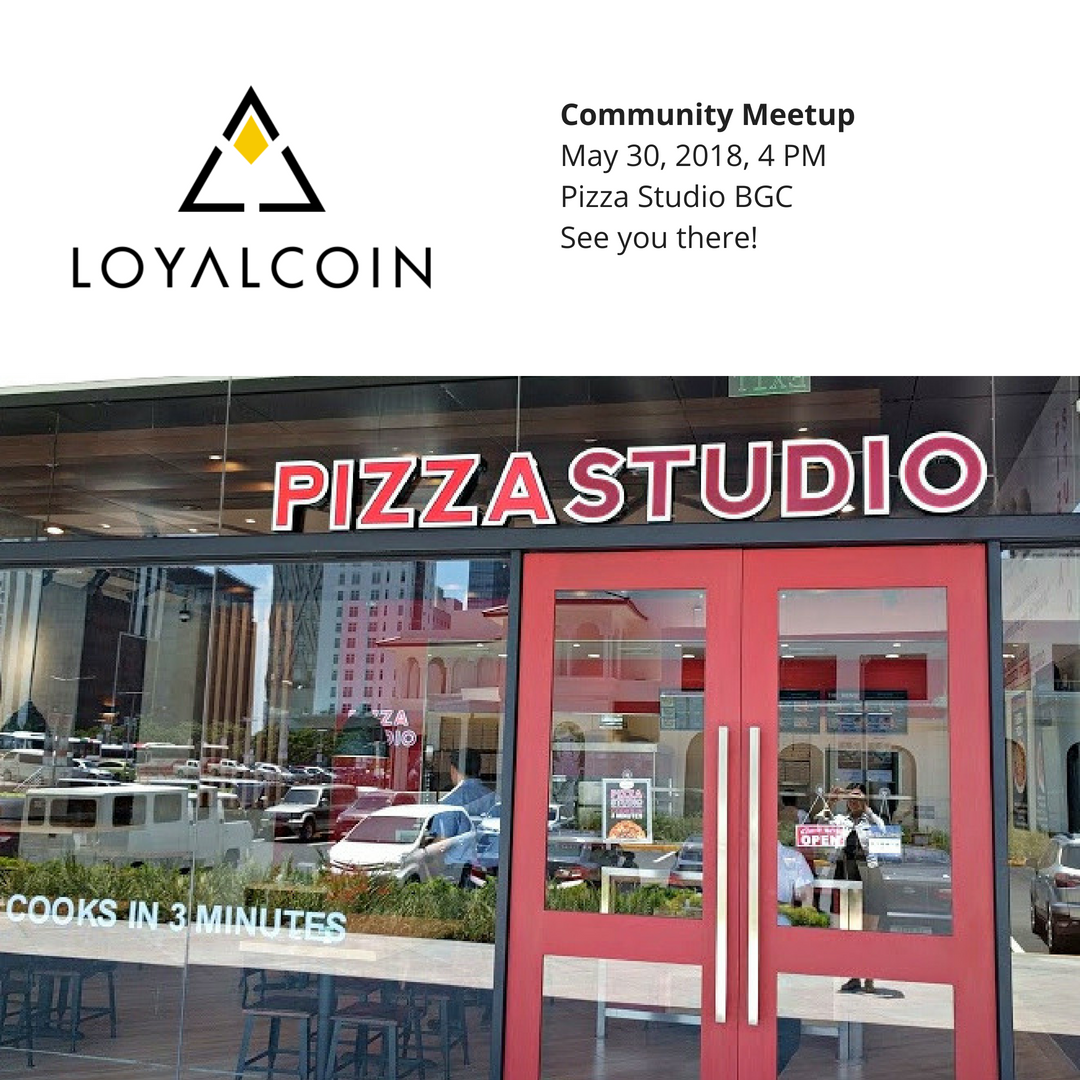 LoyalCoin's tweet photo. Let's hang out this Wednesday, Loyalists! Pizza's on us. :)

To confirm your attendance, please RSVP here: 

https://t.co/03287Xhxdw. 

Limited slots available. https://t.co/FDD5AyKy46