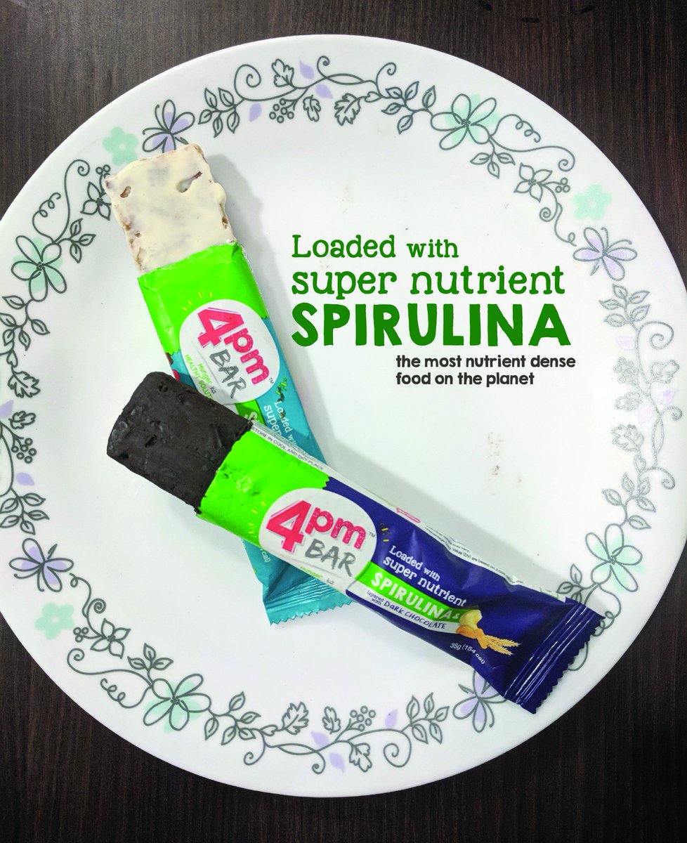 Don't be vicious, be nutritious!! Grab 4pm bar loaded with Spirulina, the most nutritious element on planet!!
#4pmbar #comingsoon #healthy #nutrition #hunger #chewthenew #spirulina #energybar #snackbar #healthysnack #balanceddiet #nutrition #nutritiousdiet
4pmbar.com