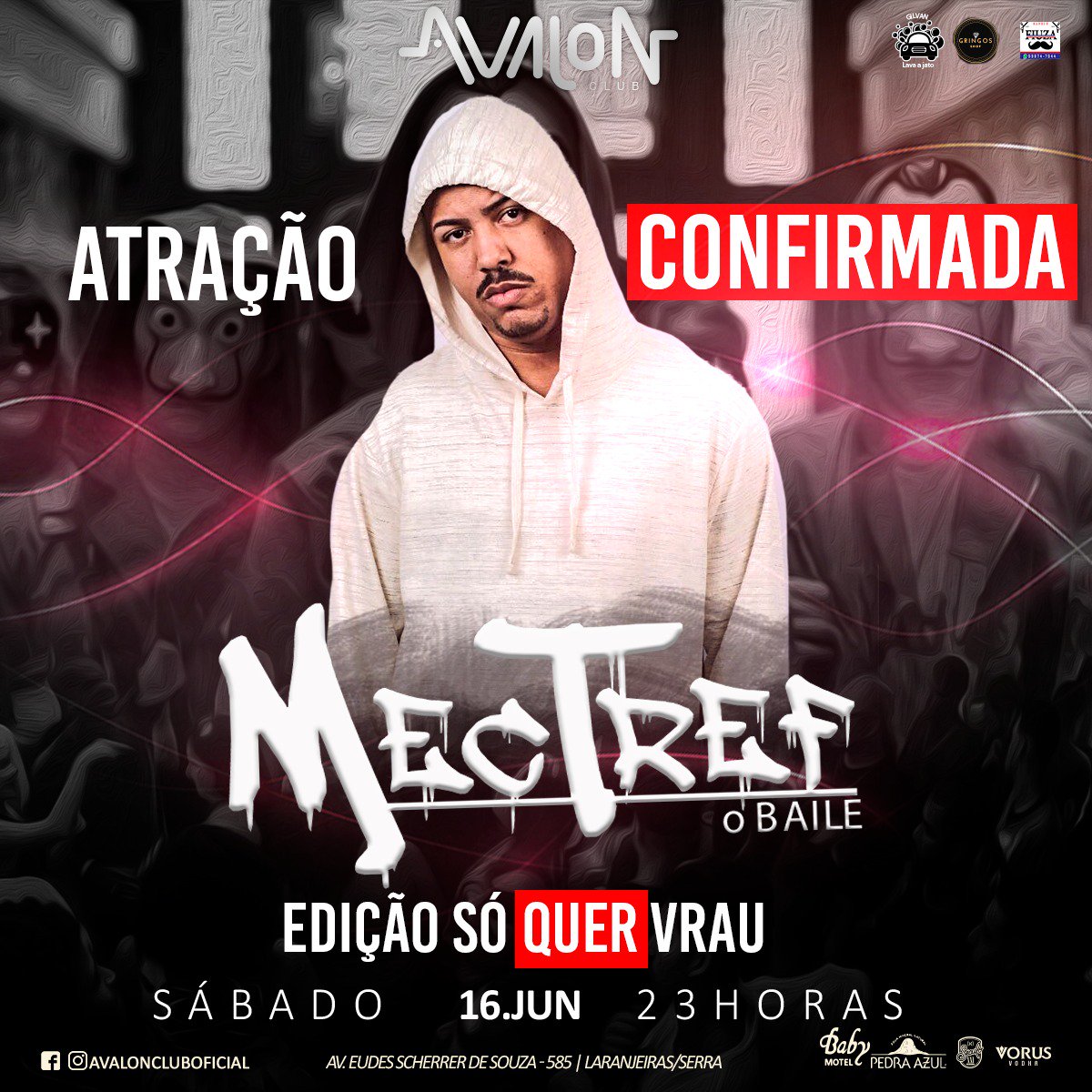 Felypef_m's tweet photo. ATRAÇÃO CONFIRMADA (FUNK)
#MecTrefOBaile Edição Só Quer Vrau
Essa fera sem dúvidas não poderia ficar de fora, conhecido por varias comunidades, boates, considerado o melhor dj do estado, criador do beat fino, uma referência CAPIXABA.
@jeandupcbdj
#MECTREFOBAILESOQUERVRAU https://t.co/JrjOD3ikEc