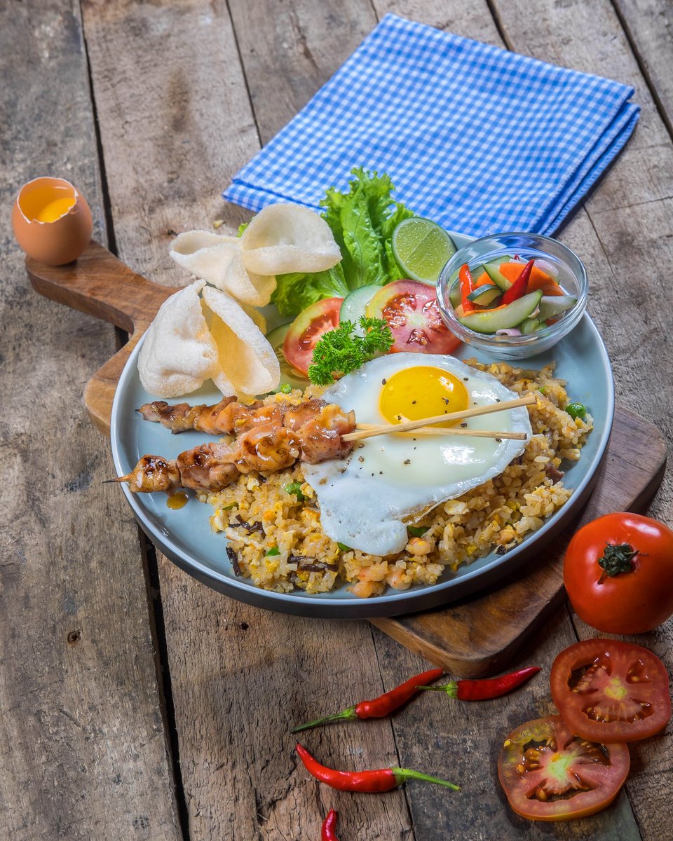 Nasi Goreng Special, Indonesian style fried rice, served with chicken satay and fried egg. Nikmati promo buy 1 get 1 kami, Hari ini, dengan Cara Follow dan like IG kami <a href="/pisakafemks/">PisaKafeMKS</a>. Khusus Member Pisa Kafe Makassar. Jl. Botolempangan no 58 (0411)- 363 5888 +6281356679446