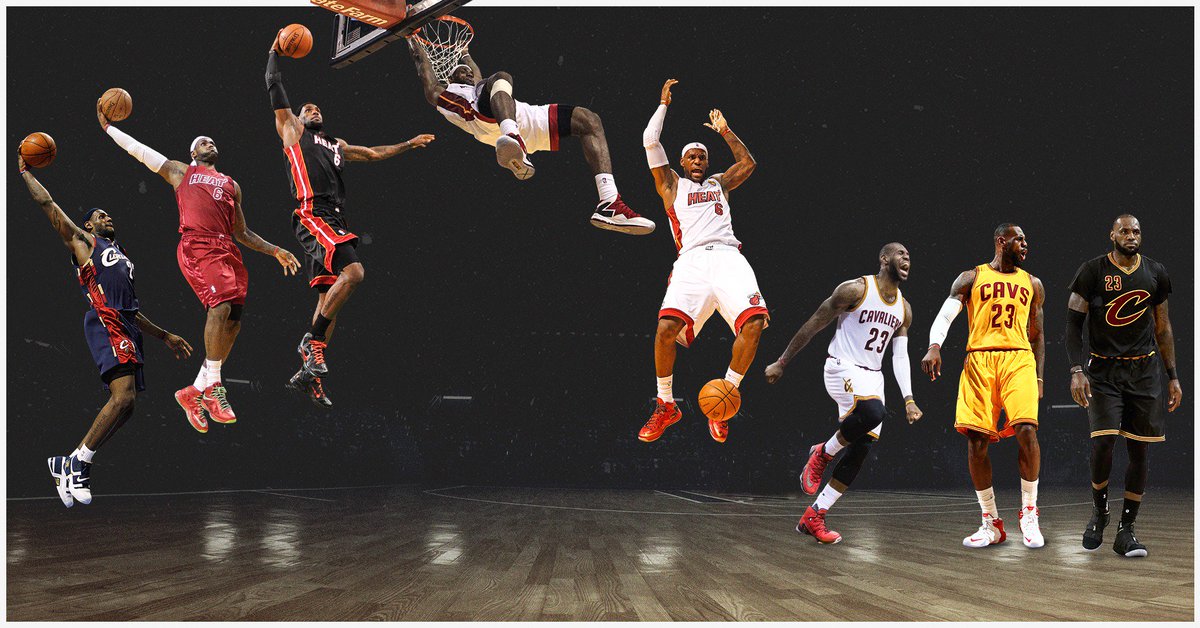 The evolution of LeBron in the NBA Finals.