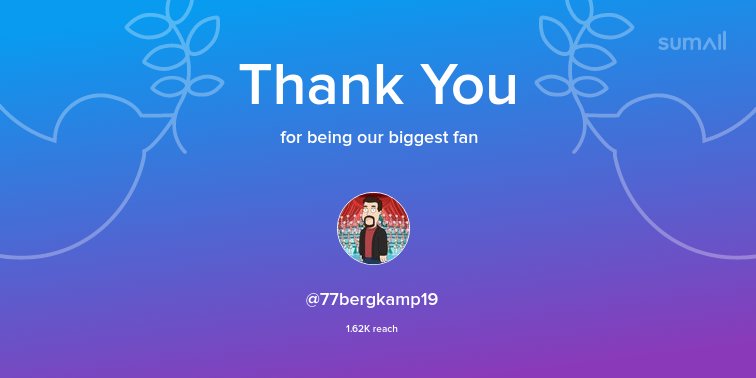 Our biggest fans this week: @77bergkamp19. Thank you! via sumall.com/thankyou?utm_s…