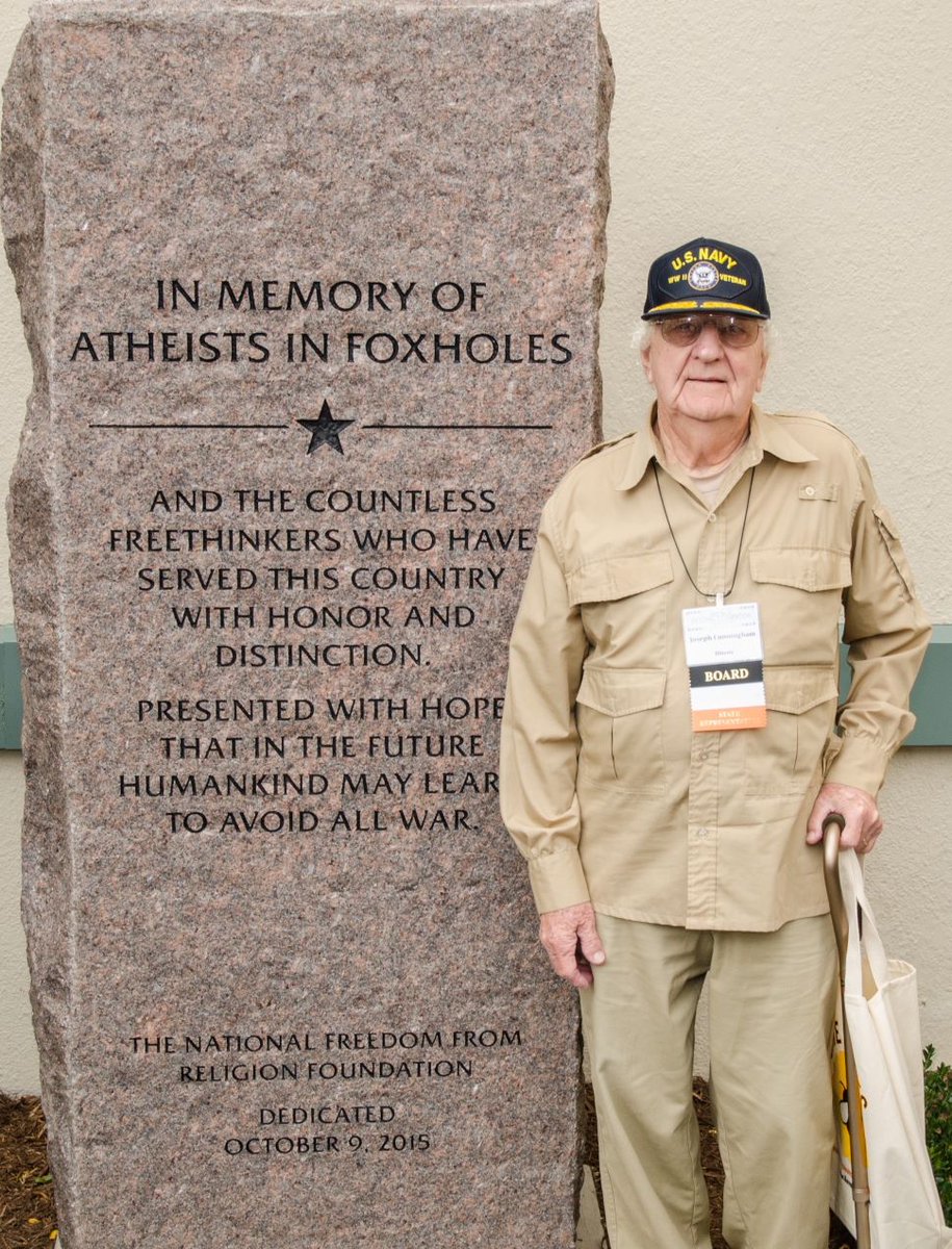seculardotorg's tweet photo. Today we recognize ALL veterans, including atheists in foxholes. Thank you for your service #MemorialDay https://t.co/uAJtkpriQU