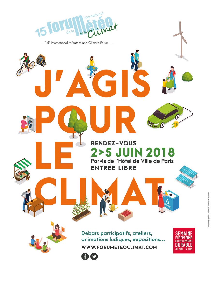 Ch_Vannier's tweet photo. 🌍♻️Le @Forumeteoclimat en 15ans c'est:
☑️8000 Participants prof
✅1500 #présentateursmétéo de +200 pays
☑️700 Partenaires publics/privés
✅ 15000 Scolaires
✅ 100000 Visiteurs
🙏 Merci à tous pour votre mobilisation cette année encore! https://t.co/CdVZOV6A0O #FIM18 https://t.co/iLPjqaOffB