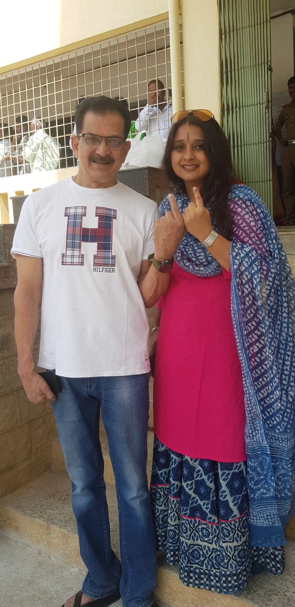 We have voted! Please vote #RRNagar...#KarnatakaElections2018