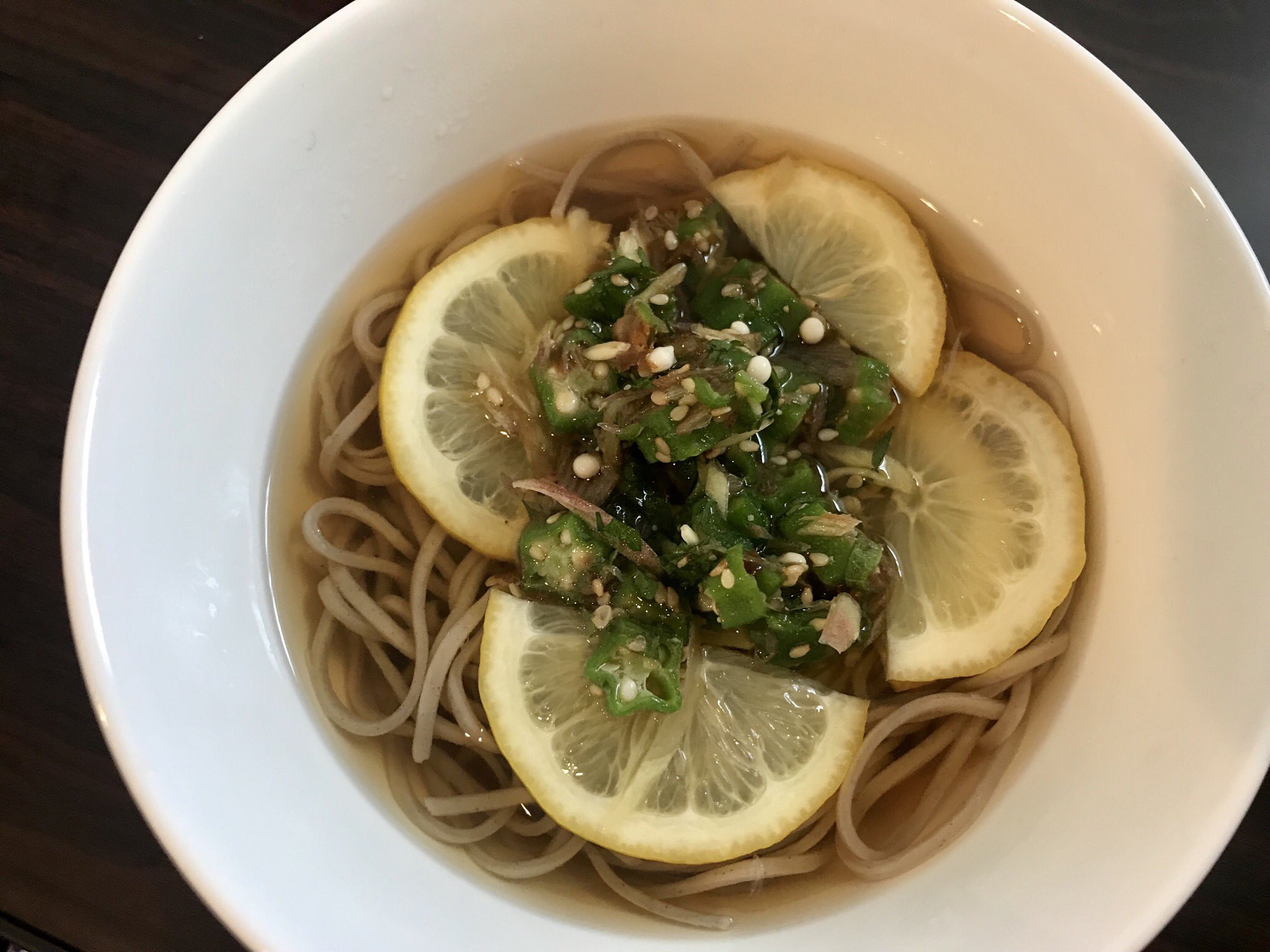 うとさ on Twitter: quot レモン酢で作った温かいお蕎麦。 えっ？って思ったけど えっ？ってほど美味しい！