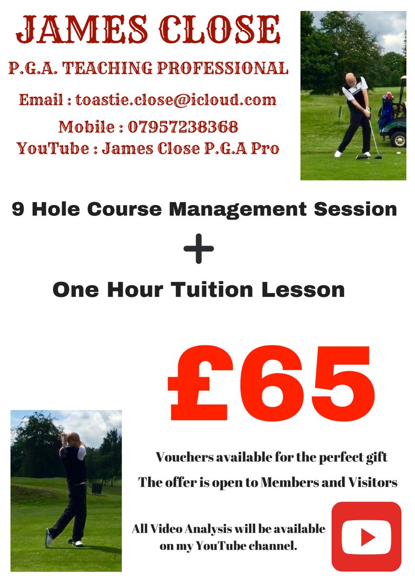 ToastiePro's tweet image. My latest Summer Teaching offer @StokeRochfordGC  Book in now and let’s lower those scores and handicaps!! #summerteaching #pga #stokerochford