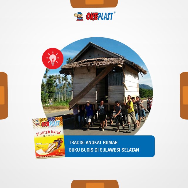 oke_plast's tweet photo. Ada cara yang unik dari Suku Bugis di Sulawesi Selatan jika mereka ingin pindah rumah guys, yaitu dengan cara di angkat. Karena bagi mereka rumah adalah warisan yang harus dijaga betul-betul guys.
Beraktivitas engga takut lagi karena ada #okepLast #okeplastpastioke https://t.co/dgmuR8aB5e