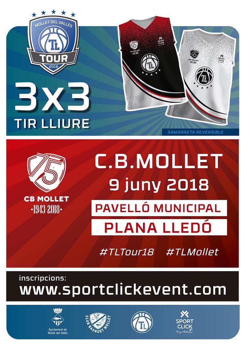 CBMollet's tweet photo. Quan falten dues setmanes per l'inici del torneig 3x3, Us podem informar que aquesta setmana començarem a tancar algunes categories, doncs hem tingut moltes peticions de determinades categories. Afanyat!! @tirlliure @SportClickEvent https://t.co/0QS6JFuZQ6