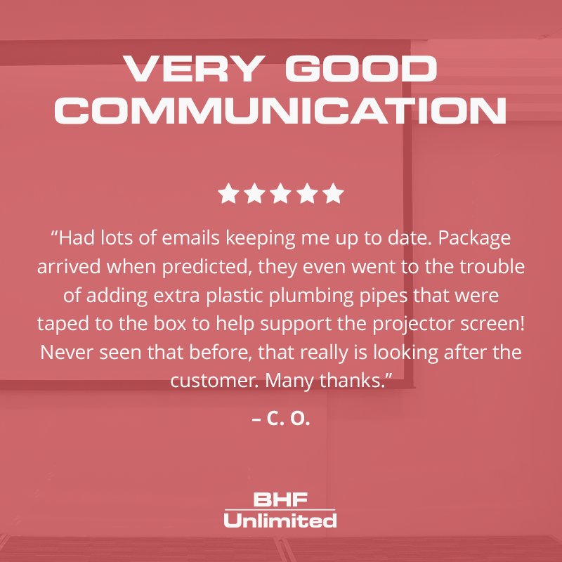 Thank you for this #review of our projector screens, C. O.! #AV