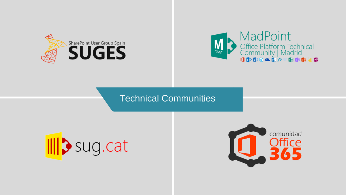 CollabDays_MAD's tweet photo. El SharePoint &amp; Office 365 Saturday Madrid 2018 está organizado por algunos miembros de las comunidades técnicas y grupos de usuarios de SharePoint y Office 365. Este evento no sería posible sin la colaboración de @suges_es @MadPoint @SUG_Cat @CO365 #SPSMAD #SPS_events 👏👏👏 https://t.co/HfWNiGcTcN