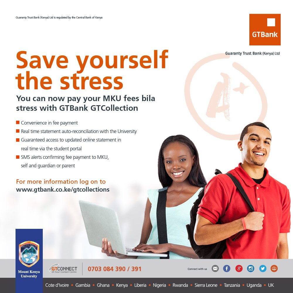 janetmachuka_'s tweet image. 4) Enteramount &amp;gt;&amp;gt;M-PESA PIN &amp;gt;&amp;gt; Send

5) You will receive a confirmation SMS with a unique code

STEP 2
1) Go to GTBank (K) Ltd website, GTBank.co.ke/gtcollections 
 #GTBankKE