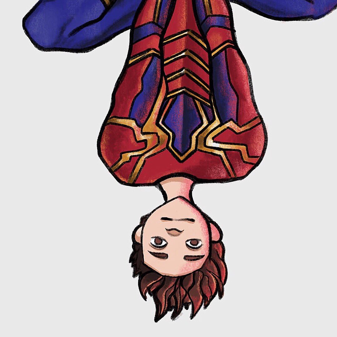spideysensez's tweet image. Spidey hangin' 🕷#fanart #marvel #spiderman