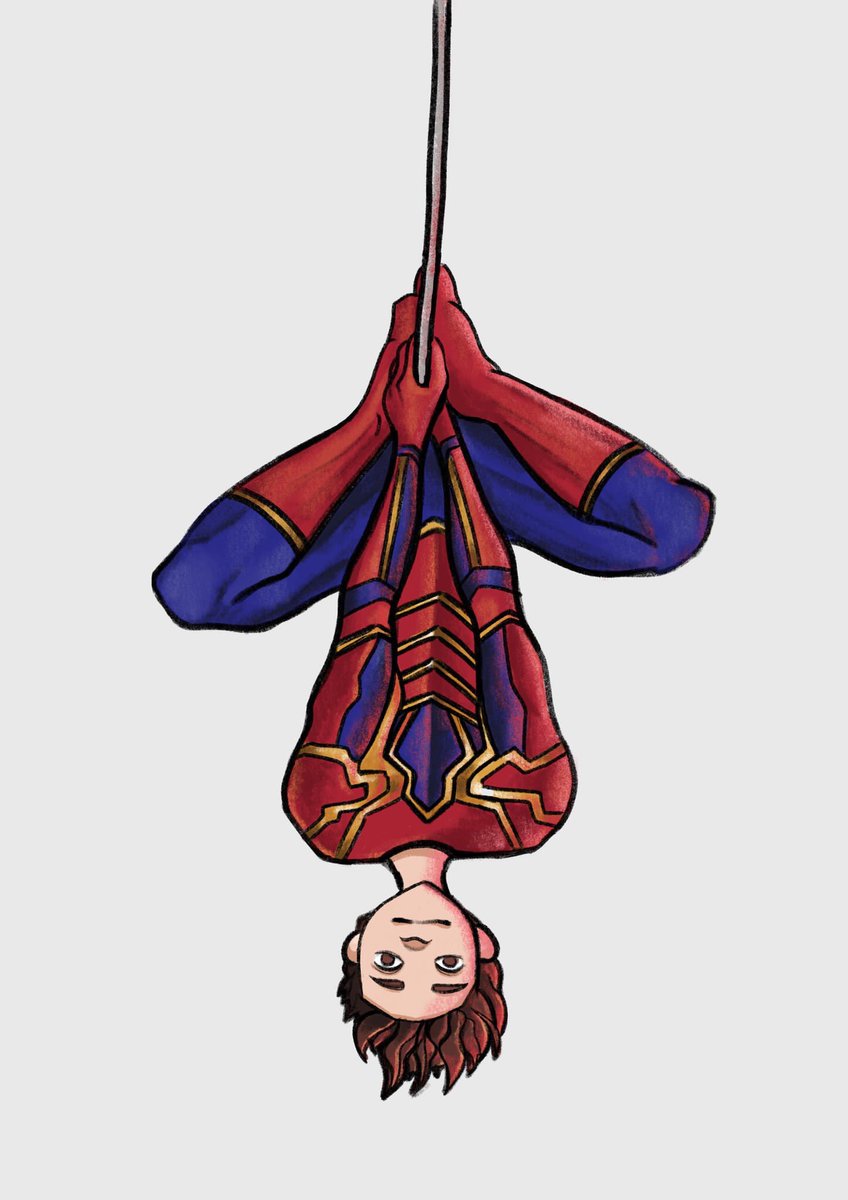 spideysensez's tweet image. Spidey hangin' 🕷#fanart #marvel #spiderman