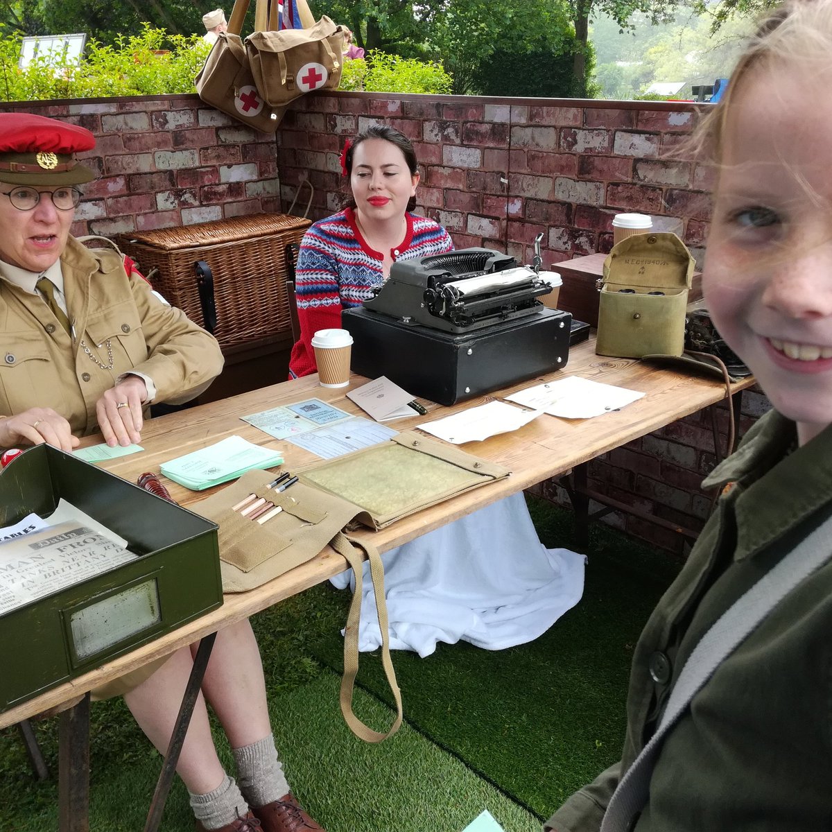 Having a lovely time here <a href="/bletchleypark/">Bletchley Park</a> #1940sweekend