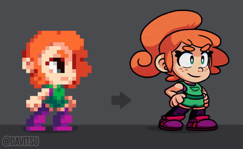 Davitsu's tweet photo. Devlog https://t.co/2QUKtc7y8O
Testing a hand-drawn style for this project, instead of Pixel Art
#gamedev #ProjectRinary https://t.co/OQjH8RFrMF