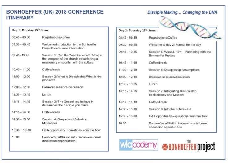 WLACoventry's tweet photo. Have you booked your place on the Discipleship Conference 25th - 26th June? Early Bird tickets finish at the end of the month. Interested in cultivating a disciple making culture in the church or ministry where you serve? Please get in touch! https://t.co/nyuw9buPWO
