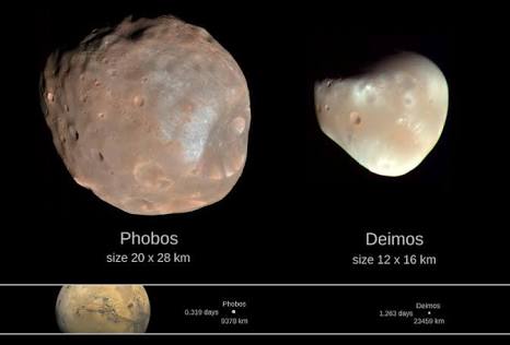 FirexJourney's tweet photo. พี่ ๆ รู้มั้ยฮะว่าดาวอังคารมีดวงจันทร์ 2 ดวงเชียว 😍 นั่นคือ Phobos กับ Deimos ครับ โดยทั้งสองเป็นดวงจันทร์ทรงมันฝรั่งไม่กลมดิ๊ก เนื่องจากมีขนาดเล็กมากจนแรงโน้มถ่วงน้อยเกินกว่าจะดึงรูปทรงตัวเองให้เป็นทรงกลมได้ฮะ #FindMeOnMars #ไปให้สุดแล้วหยุดที่ดาวอังคาร https://t.co/LginDjSuCi https://t.co/lshJMcV4Xa