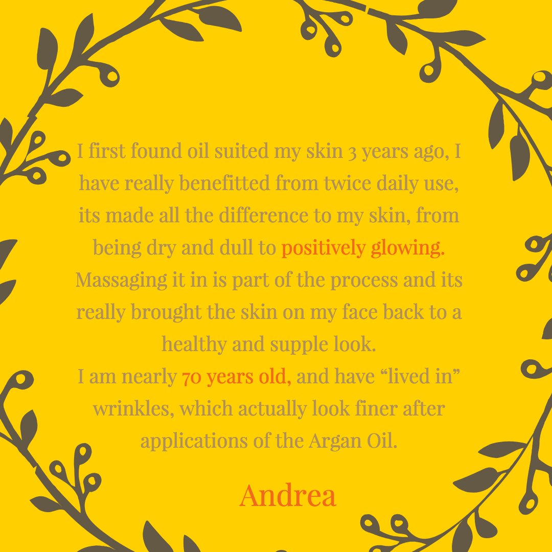 We love to hear your #feedback. If you love our products as much as Andrea does in her wonderful #review - simply send us a DM or an email to info@oranaturals.co.uk and you'll received a special discount code for 10% off your next order!